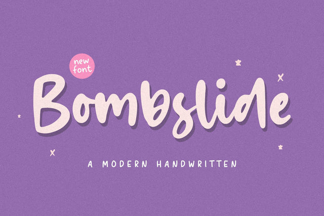 Bombslide a Modern Handwritten Font Font Balpirick 