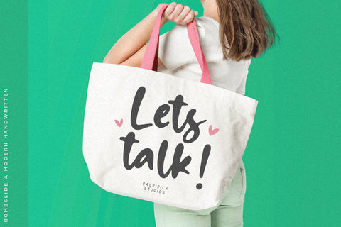 Bombslide a Modern Handwritten Font Font Balpirick 