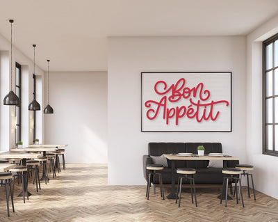 Bon Appétit Hand Lettered SVG Cut File | Designs for Cricut | Files for Silhouette | Kitchen Art SVG Maple & Olive Designs 