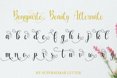Bonaparte Font Supersemar Letter 