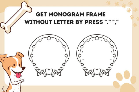 Bonapet Animal Monogram Font Attype studio 