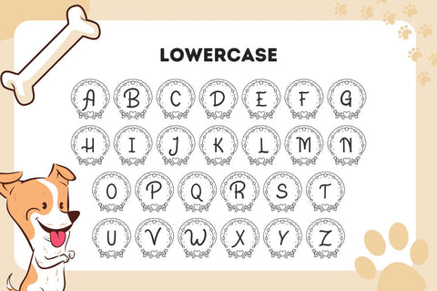 Bonapet Animal Monogram Font Attype studio 