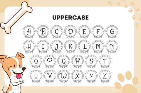 Bonapet Animal Monogram Font Attype studio 