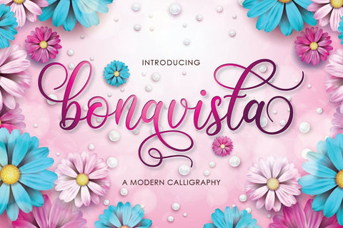 Bonavista | Beauty script Font studioalmeera 