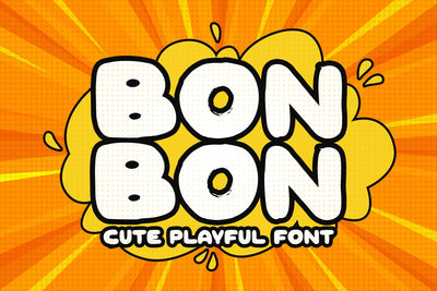 Bonbon - Cute Playful Font Font Alpaprana Studio 