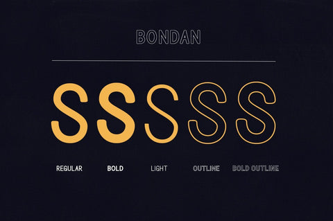 Bondan Typeface Font Great Studio 