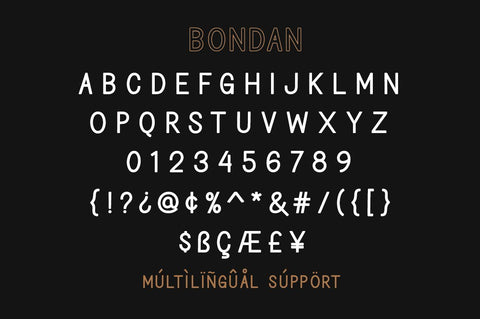 Bondan Typeface Font Great Studio 