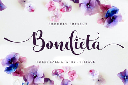 Bondieta script Font Akrt Std 