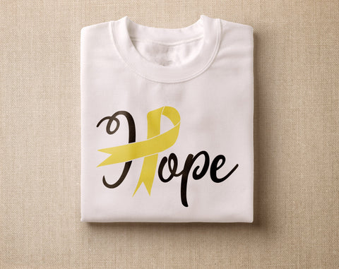 Bone Cancer Awareness SVG Bundle, 25 Bundle, Bone Cancer Cricut Files, Yellow Cancer Ribbon SVG, Sarcoma SVG SVG HappyDesignStudio 