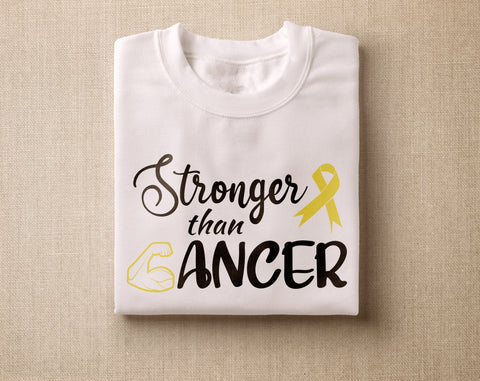 Bone Cancer Awareness SVG Bundle, 25 Bundle, Bone Cancer Cricut Files, Yellow Cancer Ribbon SVG, Sarcoma SVG SVG HappyDesignStudio 