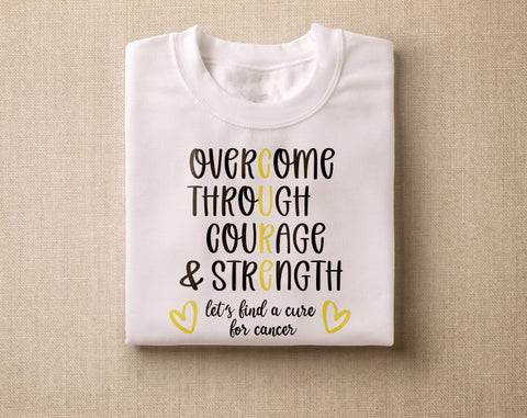 Bone Cancer Awareness SVG Bundle, 25 Bundle, Bone Cancer Cricut Files, Yellow Cancer Ribbon SVG, Sarcoma SVG SVG HappyDesignStudio 