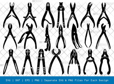 Bone Cutter Silhouette, Bone Cutter SVG, Orthopedic Tools Svg, Bone Rongeur Svg, Bone Cutter Bundle, SB00978 SVG ETC Craft 