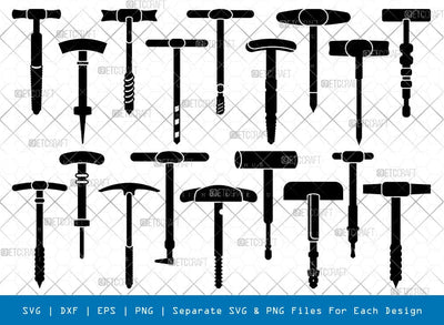 Bone Tap Silhouette, Bone Tap SVG, Orthopedic Tools Svg, Dental Tools Svg, Bone Tap Bundle, SB00979 SVG ETC Craft 