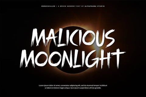 Bonechiller - Brush Font Font Alpaprana Studio 