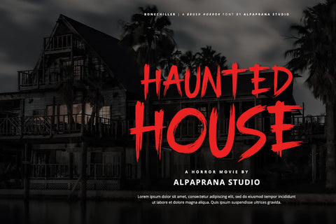 Bonechiller - Brush Font Font Alpaprana Studio 