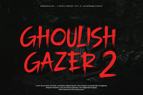 Bonechiller - Brush Font Font Alpaprana Studio 