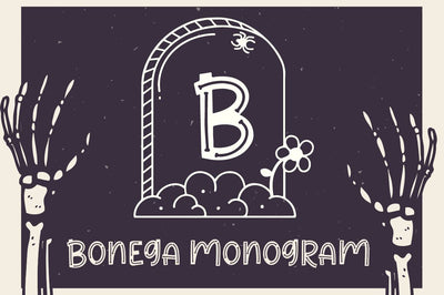 Bonega Monogram Font Attype studio 