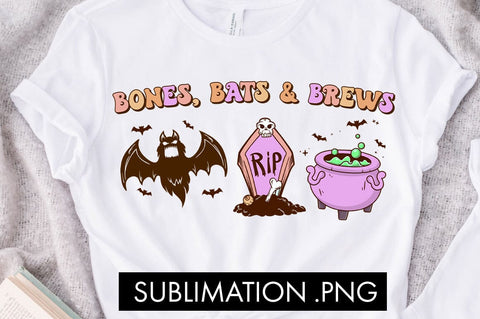 Bones Bats And Brews PNG Sublimation Sublimation Freeling Design House 