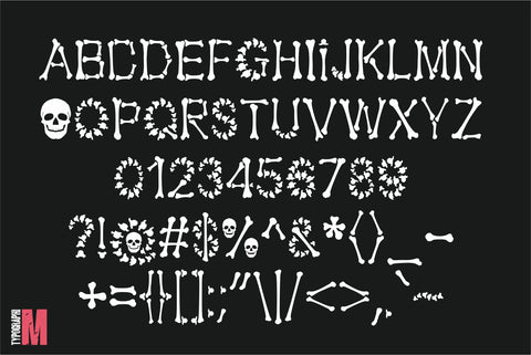 Bones Halloween Font Font CreativeStudioTM 