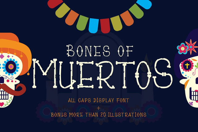 Bones Of Muertos Font Madatype Studio 