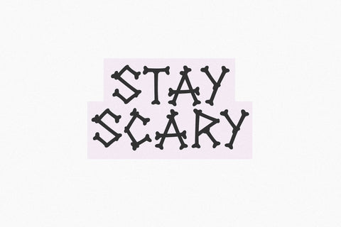 Boneyard - Halloween Skeleton Font Font KA Designs 