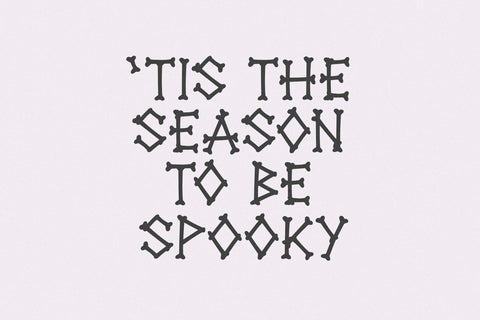 Boneyard - Halloween Skeleton Font Font KA Designs 