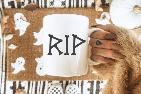 Boneyard - Halloween Skeleton Font Font KA Designs 