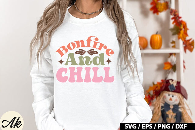 Bonfire and chill Retro SVG SVG akazaddesign 