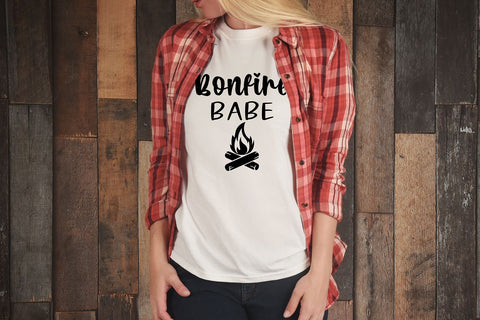 Bonfire Babe SVG | Fall Shirt SVG | Camping SVG SVG B Renee Design 