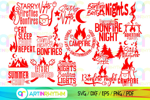 Bonfire Camping svg bundle SVG Artinrhythm shop 