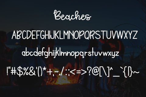 Bonfires and Beaches Font Duo Font Kitaleigh 