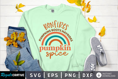 Bonfires pumpkins SVG Design SVG Regulrcrative 