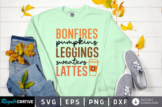 Bonfires pumpkins SVG Design SVG Regulrcrative 