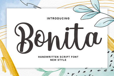 Bonita Script Font Rotterlab studio 