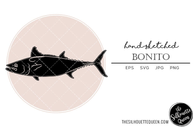 Bonito Hand sketched, hand drawn vector clipart SVG Loveleen Kaur 