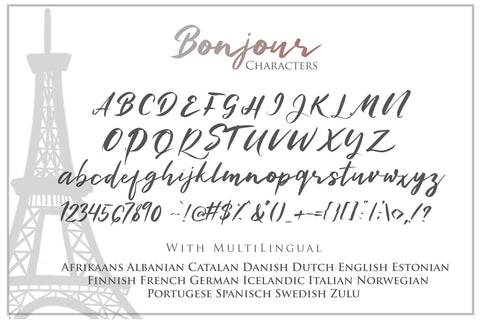Bonjour - Casual Handwritten Font Font Dm Letter Studio 