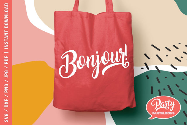 BONJOUR | French, Paris SVG SVG Partypantaloons 