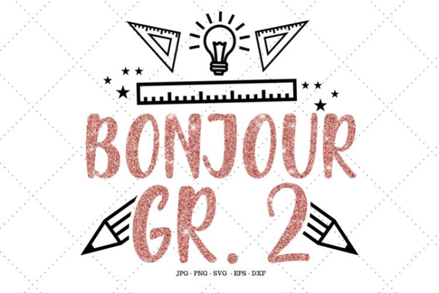 Bonjour Gr. 2 SVG SVG Digital Designer 