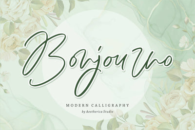 Bonjourno Font Aestherica Studio 