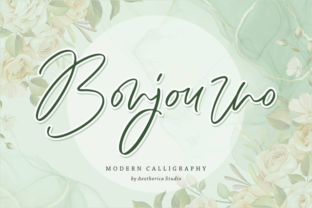 Bonjourno Font Aestherica Studio 