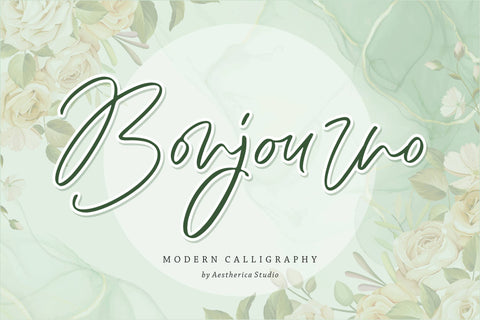 Bonjourno Font Aestherica Studio 