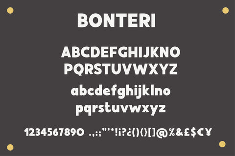 Bonteri Font Sunday Nomad 