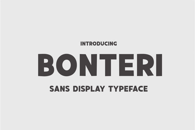 Bonteri Font Sunday Nomad 