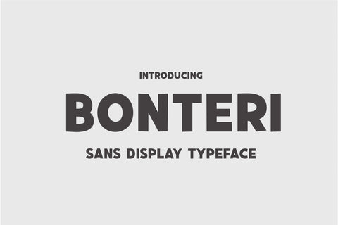 Bonteri Font Sunday Nomad 