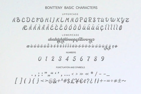 Bontteny font Font Leamsign Studio 
