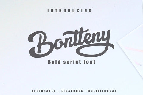 Bontteny font Font Leamsign Studio 