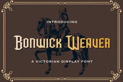 Bonwick Weaver - Victorian Display Font Font StringLabs 