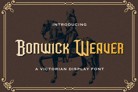 Bonwick Weaver - Victorian Display Font Font StringLabs 