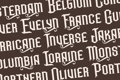 Bonwick Weaver - Victorian Display Font Font StringLabs 