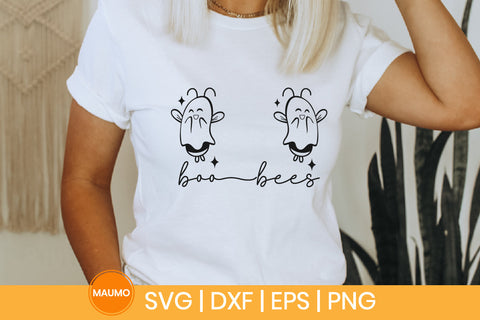 Boo bees, funny halloween svg SVG Maumo Designs 